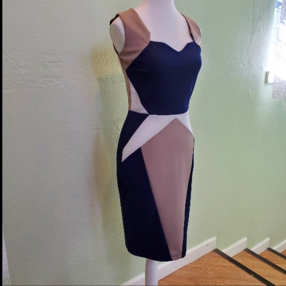 Venus Color Block Dress - Picture 1 of 10